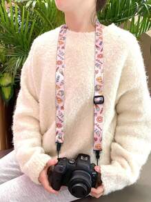 Correa de hombro personalizada para cámara digital, cordón cruzado de cuello creativo para alivio de presión de comodidad de cámara DSLR, SLR, sin espejo - Multicolor - Ver 5