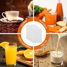 5pcs Reusable Fine Mesh Nylon Straining Bags, PC Material, For Nuts, Milk, Juice, Cheese, Baking, With Kitchen Food Strainer Filter