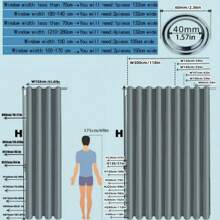 1 tấm rèm cửa mạ vàng chất lượng cao, họa tiết hoa lớn, thích hợp cho phòng khách/phòng ngủ/ban công/khách sạn/văn phòng/quán bar/khu vực xếp hàng ngoài trời, kiểu khoen trên cùng, dễ lắp đặt. - Vàng Be - Xem 3