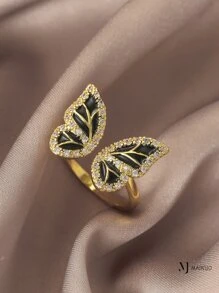 1 szt. Regulowany pierścień w kształcie litery H, materiał miedziany, letnie akcesoria damskie, moda, odpowiedni na codzienne randki, wakacje, wesela, imprezy, walentynki, festiwale damskie, urodziny, rocznice, plaża, prezenty wielkanocne, obrączki ślubne, akcesoria na bal