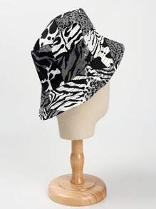 Double Sided Wearable Personalized Leopard Print Bucket Hat Fashionable Basin Hat Breathable Sun Hat - A - View 3