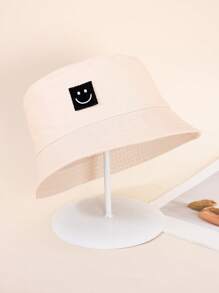 1PC Kids Sun Hat Smile Face Bucket Hat For Girls Boys Summer Sun Ion Unisex Beach Cap