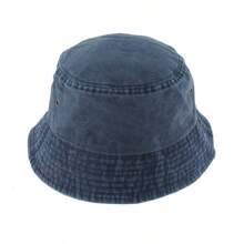 Sombrero cubo oversize lavado para hombres y mujeres, sombrero de playa de verano ligero de poliéster empaquetable, sombrero retro para exteriores