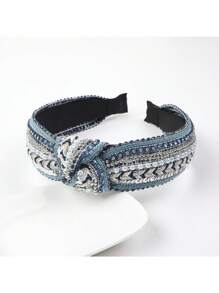 1 pièce Bandeau bohème simple pour femme, à porter au quotidien, serre-tête, cerclé de cheveux