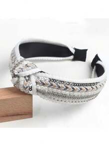 1 pièce Bandeau bohème simple pour femme, à porter au quotidien, serre-tête, cerclé de cheveux