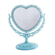 1PC Y2K Vintage Vanity Mirror - Rotating Cream Dressing Table Decor With Retro Frame, Dorm Essential Gift For Girls (Bedroom/Bathroom/Living Room) Gifts Birthday Graduation - Vintage Baroque Double Sided Mirror - View 12