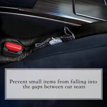 2Pcs Car Seat Gap Filler Soft Car Styling Padding Leather Leak Pads Plug Spacer Universal Auto Interior Accessories Organizer - Multicolor - View 8