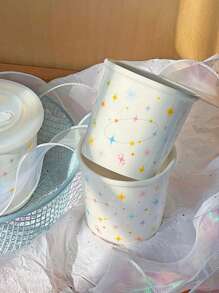 Tasse avec design mignon d'étoiles, tasse à café portable avec poignée, tasse de couple avec motif attrayant du ciel étoilé, tasse à eau en céramique