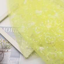 1pc Meteor Heart-Shaped Soft Tulle For DIY Princess Dress, Puff Dress, Clothing Material