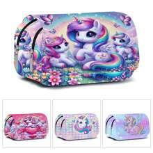 Large Pencil Case, Kids Big Capacity Pencil Pouch Stationery Pen Bag, Boys And Girls Storage High Capacity Bag Pouch Holder Box Organizer, Marker Pen Case For School Student Office Supplies - Multicolor - View 1