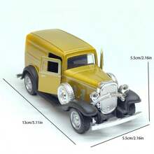 Modèle de collection de voiture ancienne de style vintage, convient aux enfants de 8 à 12 ans ou comme cadeau de Noël, rentrée scolaire