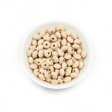 5-500pcs 8-40mm Natural Wood Bead Button Shape Loose Beads, Suitable For DIY Edging Crafts And Jewelry Making - Button Wood - View 6