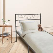 OYAJIA 3ft,4ft6, 5ft King Bed Frame-Classic Metal Platform Bed Frame,Mattress Foundation With Steel Slat Support,Under Foundation Storage,No Box Spring Needed, Easy Assembly