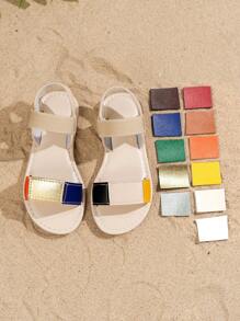 2025 New Sandals, Color Matching Sandals, Vamp Random Color Matching, Beach Sandals, Bohemian Style Sandals, Casual Sandals, Soft Soled Comfortable Sandals, Can Create A Surprise Gift