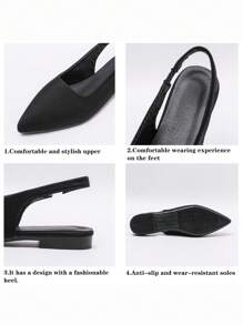 Women Flats - 黑色 - 查看 9