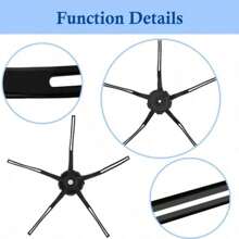 4 Packs Durabl Ot Vacuum - Compatible With S8, S7, Q7, Q Revo, S6, S5, S4, E Series - Easy Installation Floor Attachment - Black - View 2