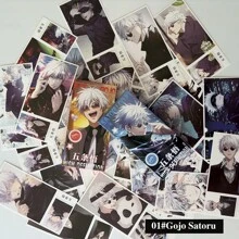 Jujutsu Kaisen 399pcs Jujutsu Kaisen High-Definition Postcards, Cartoon Stickers, Gojo Satoru Transparent Cards, Colorful Stickers, Planner Stickers, Gift For Friends & Students, Anime Cards Collection,Back To School,School Supplies