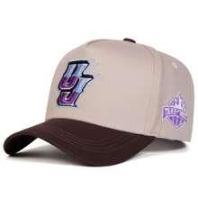 1pc Men's Letter Embroidered Adjustable Baseball Cap, 5-Panel Fashionable Hat For Outdoor Sun Protection, Casual Wear, Spring/Autumn Travel - Multicolor - View 9