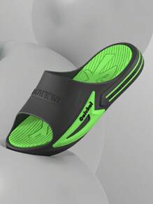 Man/Woman Thick Sole Extremely Soft Slide Slippers, Comfortable Indoor Outdoor Bathroom Shower Sandals, Suitable For Summer - Dark Green - View 5