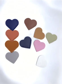 1pc/5pcs/10pcs Heart Shaped Leather Bookmarks, Cute Heart Shaped Corner Bookmark Accessories, Ideal For Reading Enthusiasts, Book Lovers, Students, Women, Perfect Gift For Valentine's Day, Back To School Season - Heart Shaped Bookmark - View 10