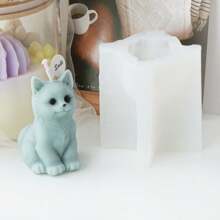 3D Mini Kitten Silicone Candle Mold Cute Standing And Sitting Cat Aromatherapy Handmade Beeswax Mould Animal Themed Polymer Clay Soap Craft DIY Tool For Home Decoration Art Supplies Unique Gifts
