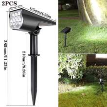 1 Pc/2 Pcs Solar Powered Wall Light, Outdoor Waterproof IP65, 7 LED 3 Lighting Modes, Warm/White/Color Light, Suitable For Yard, Garden, House, Garage Pathway