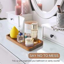 Rectangular Acacia Wood Tray - 11.4in*4.1in Kitchen Table Decoration Tray, Suitable For Home Decoration, Coffee, Pastry, Snacks, Keys, Candles, Perfume, Soap, Etc. Suitable For Various Holidays,Kitchen,Christmas Gift