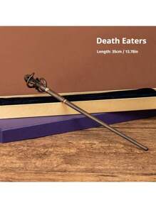 优质经典碳钢魔杖 - 角色扮演魔术棒 - 节日礼物摄影道具 - LARP 派对用品 - 舞台表演配件 - 礼品和收藏品 - 打开您自己的世界