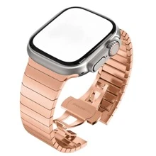 Stainless Steel Watch Strap Compatible With Apple Watch Series 9, 8, 7, 6, 5, 4, 3, 2, 1, SE Ultra - Men's Metal Bow Buckle Strap, Fits 49mm-38mm Wrist Sizes - Perfect For Family, Friends, Holiday, Birthday, Or Surprise Gifts