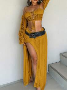 休闲度假系带肩带背心