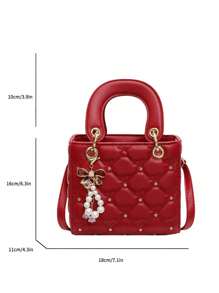 Dedoo Small And Niche High-End Daifei Handbag For Women 2025 Fashionable New Diamond Grid Handbag, Shoulder Crossbody Bag, Christmas Gift, Travel Party Travel