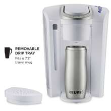 K-Select Single-Serve Pod Coffee Maker With 12oz Brew Size, Strength Control, Matte Black - White - View 3