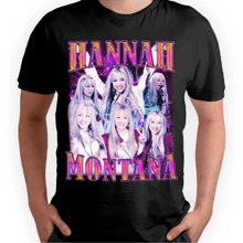 Playera Negra Hombre Hannah Montana Casual 100% Algodón - Negro - Ver 3