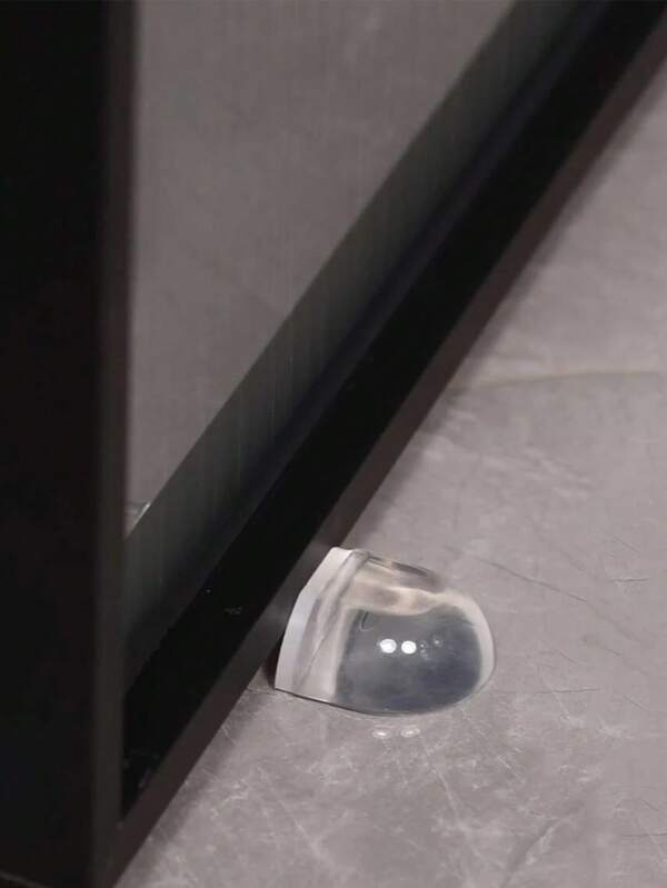 1 pieza/2 piezas Tope de puerta transparente, tope de puerta de silicona transparente y sencilla para uso doméstico