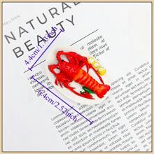 5pcs New Lifelike 3D Food Fridge Magnets, Popcorn, Lobster, Roasted Chicken, Wine Jar, Pot, Cute Decorative Items For Office, Kitchen, Whiteboard, Storage Cabinet, Dishwasher, Home Decor, Valentine's Day Gift