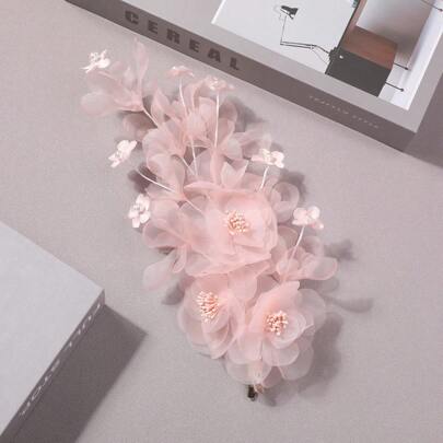 1Pc Organza Bride H…