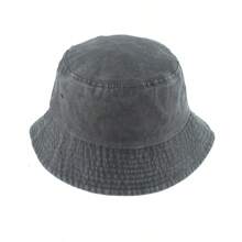 Sombrero cubo oversize lavado para hombres y mujeres, sombrero de playa de verano ligero de poliéster empaquetable, sombrero retro para exteriores