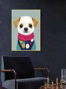 1pc DIY Diamond Painting Rhinestone Embroidery Animals Dogs Home Decor Full Drill 11.8*15.7in