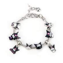 Sanrio 1 pièce Set de bandana et bracelet à breloques Kuromi et Mélodie magique de Sanrio