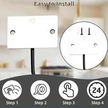 4 件套香蕉钩套装，悬挂于橱柜下方，香蕉架，金属香蕉钩，粘性香蕉钩，折叠式香蕉钩，不使用时可用磁铁折叠起来，香蕉架，保持香蕉新鲜（黑色） - 黑色 - 查看 5