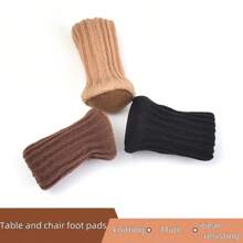 4pcs Chair/Table Leg Socks, Perfect For Noise Reduction, Floor Protection, Anti-Slip Chair Leg Cover, Furniture Leg Sleeve, High Elasticity, Woven Furniture Pad - Multicolor - View 9