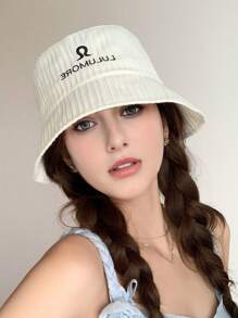 1pc Women's Summer Solid Color Bucket Hat, Casual Leisure Party Street Bucket Hat, Spring Summer Thin Breathable Sunshade Hat, Minimalist Elegant Suitable For Daily Wear, Travelling, Shopping - A - View 1