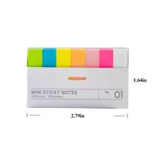 1 套/3 套日式 Ins 风格可重复使用便签 7 本笔记本 | 学生办公便携式阅读书笔记标记贴纸、日记备忘录回顾突出显示便签套装