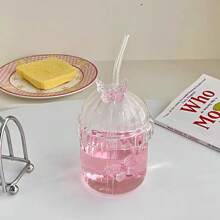 2 piezas Vasos de vidrio a rayas verticales resistente al calor, vasos de café, vasos para bebidas frías de restaurante, vasos para beber de gran capacidad, tazas transparentes para Americano helado, latte, leche, agua con burbujas, té y jugo de frutas, con caja de regalo