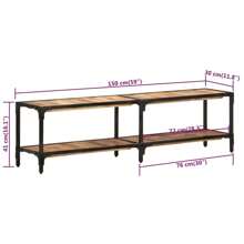 Meuble  150x30x41 cm en bois massif avec tiroir