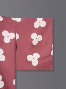 日式薄外套动漫角色扮演配饰凤凰心形图案可爱和服长袍，洛丽塔日式浴衣罩衫和服，短袖披肩斗篷，韩国传统节日，动漫人物，夏季罩衫休闲轻便大衣