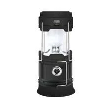 1/2/4PCS Solar Camping Lantern, Collapsible LED Solar USB Rechargeable Lantern Flashlight Emergency Hanging Lights For Camping  Power Outages Indoor Outdoor - Đen 1PC - Xem 3