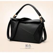 Kissenform-Damentasche |   Kontrastfarben-Design |   Schultertasche |   Umhängetasche |   Handtasche-Option