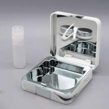 XIANG YU Contact Lenses Companion Cases Portable Marble Contact Lens Cases Doublet Boxes Plastic Multi-Color Glasses Cases Eye Contacts Contact Lenses For Eyes Colored Contactsmakeup