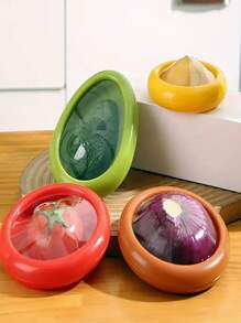 Contenedor universal de silicona para frutas y verduras, rejilla reutilizable para almacenamiento de alimentos, sello elástico fresco para la nevera